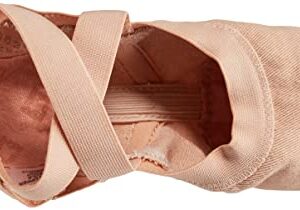 Bloch Unisex-Adult Dance Women's Synchrony Split Sole Stretch Canvas Ballet Slipper/Shoe, Pink, 2 Narrow