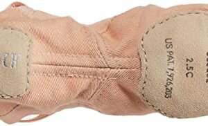 Bloch Unisex-Adult Dance Women's Synchrony Split Sole Stretch Canvas Ballet Slipper/Shoe, Pink, 2 Narrow