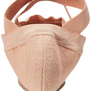 Bloch Unisex-Adult Dance Women's Synchrony Split Sole Stretch Canvas Ballet Slipper/Shoe, Pink, 2 Narrow