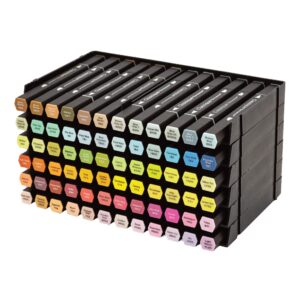crafter's companion specn-6 spectrum noir marker storage trays, 6/pack,black