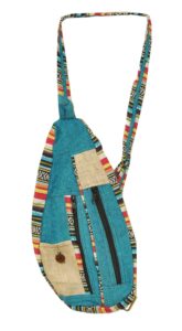 mandala crafts boho sling bag for women crossbody purse – bohemian one strap backpack – hippie boho backpack for men daypack turquoise