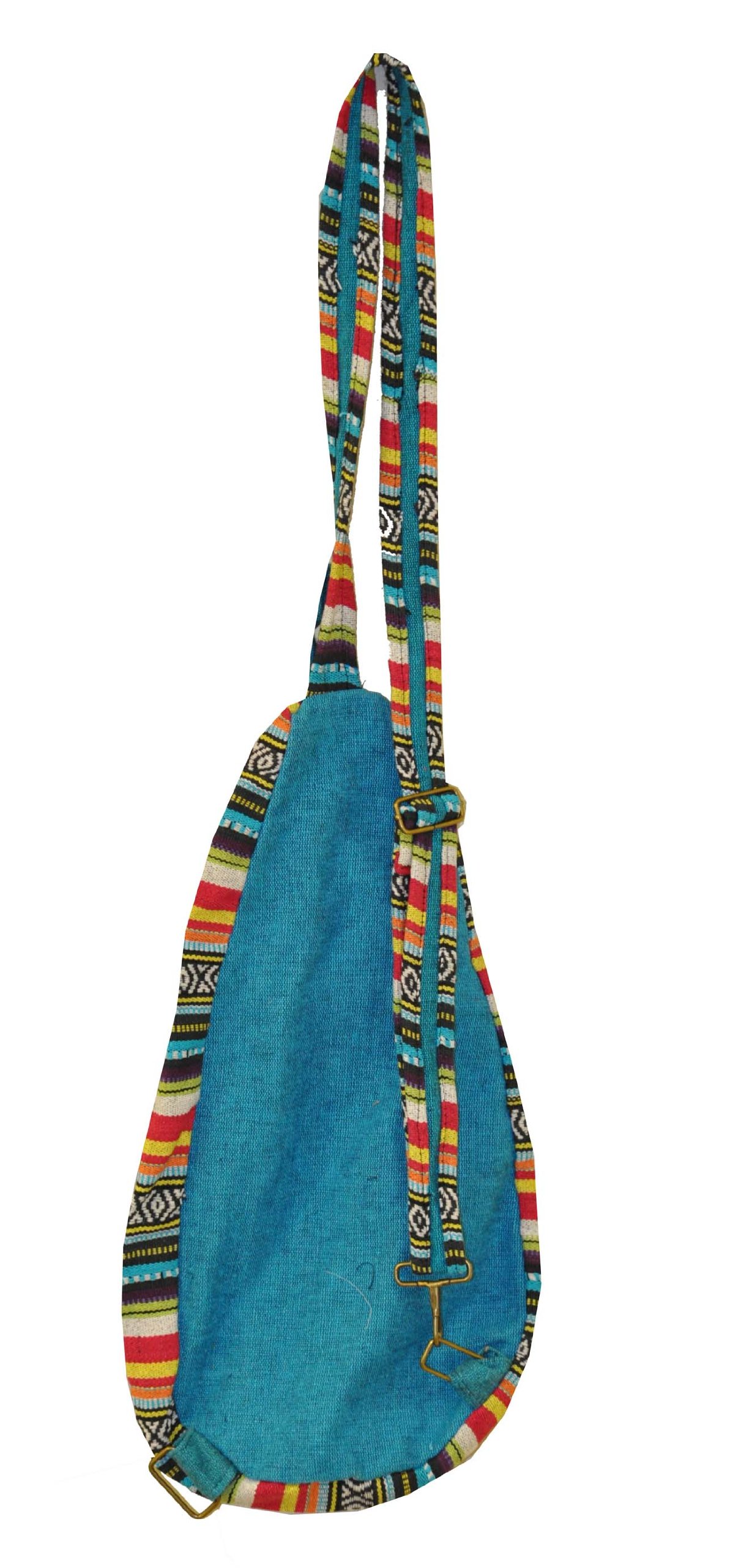 Mandala Crafts Boho Sling Bag for Women Crossbody Purse – Bohemian One Strap Backpack – Hippie Boho Backpack for Men Daypack Turquoise