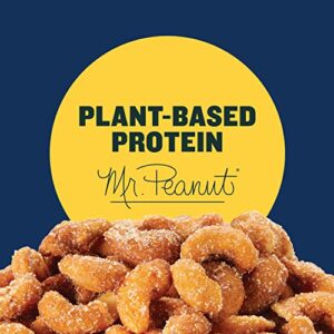 PLANTERS Deluxe Honey Roasted Whole Cashews, Sweet and Salty Snacks, 8.25oz (1 Canister)