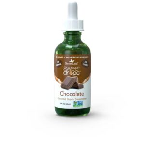 SweetLeaf Sweet Drops Chocolate Liquid Stevia Sweetener - Chocolate Stevia Drops, Zero Calories, Zero Sugar, Non-GMO, Gluten-Free, Keto Friendly, Chocolate Flavor Stevia - 2 Fl Oz