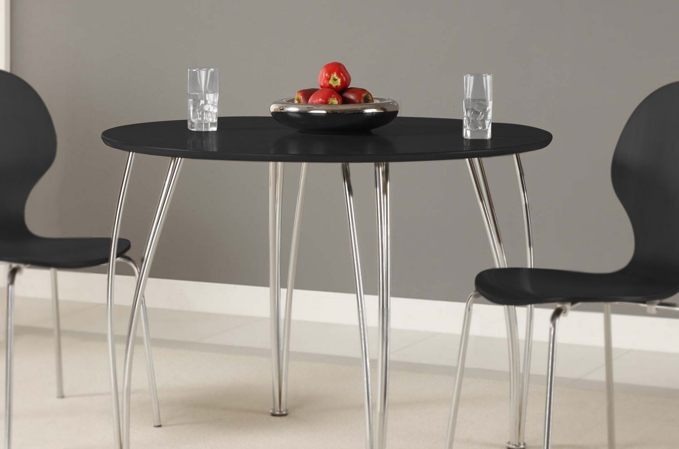 DHP Bentwood Round Dining Table Top, Contemporary Design for your Kitchen, Legs sold separately - Black, Medium