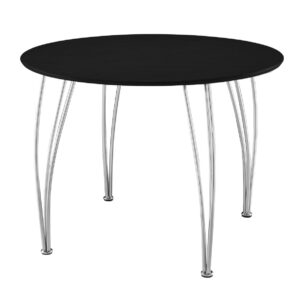 DHP Bentwood Round Dining Table Top, Contemporary Design for your Kitchen, Legs sold separately - Black, Medium