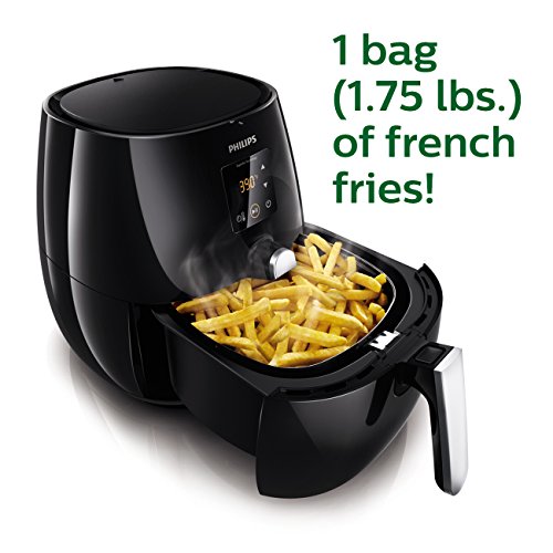 Philips Kitchen Appliances Philips Digital Airfryer, The Original Airfryer, Fry Healthy with 75% Less Fat, Black HD9230/26