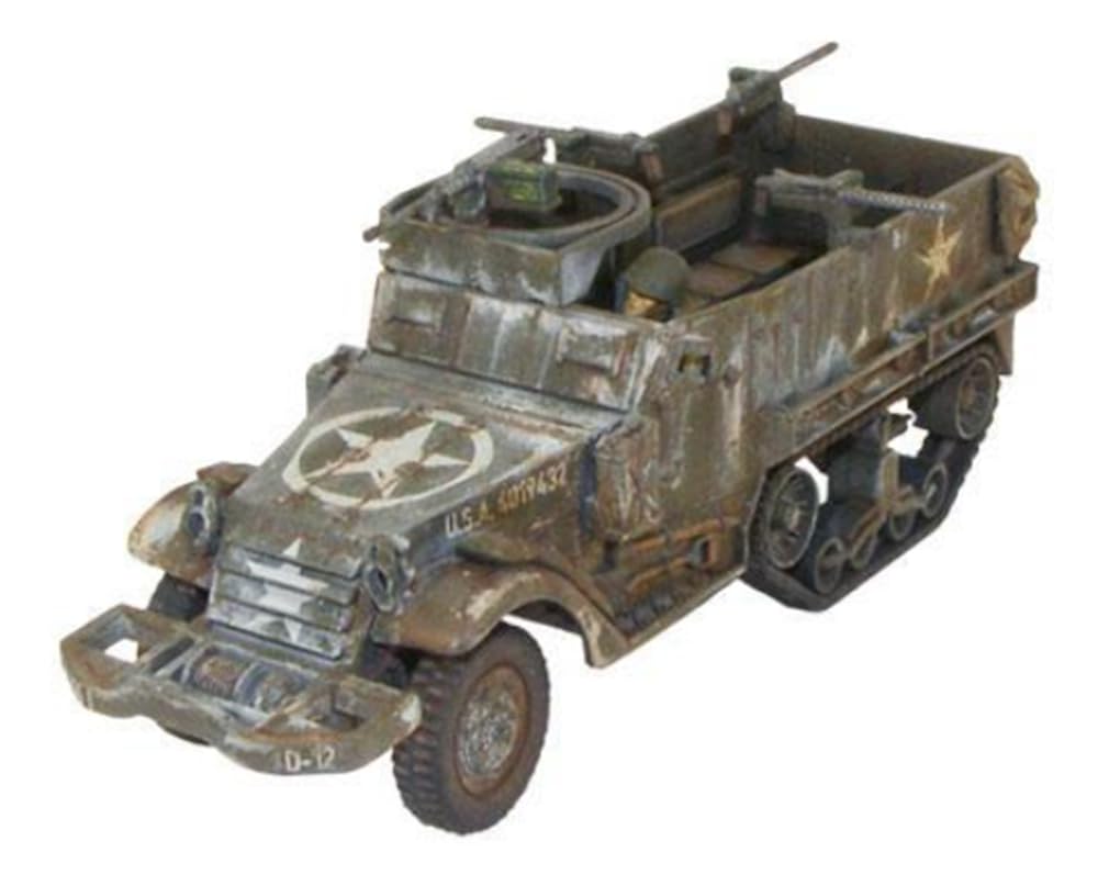 Warlord Bolt Action M3A1 Halftrack 1:56 WWII Military Wargaming Plastic Model Kit, Small