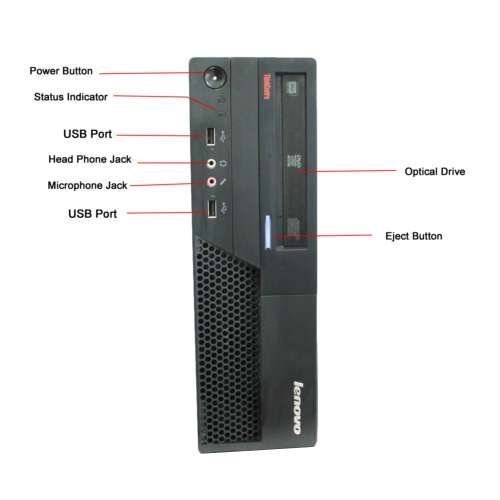 Lenovo ThinkCentre M58 Business Desktop Computer with Intel Core 2 Duo 3.0GHz Processor, 4GB-RAM, 320GB HDD, DVD, Gigabit Ethernet, VGA, Windows 10 Home (Renewed)