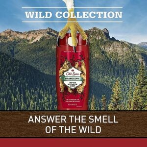 Old Spice Wild Bearglove Scent Body Wash for Men, Red 16 Oz, Packaging may vary Red