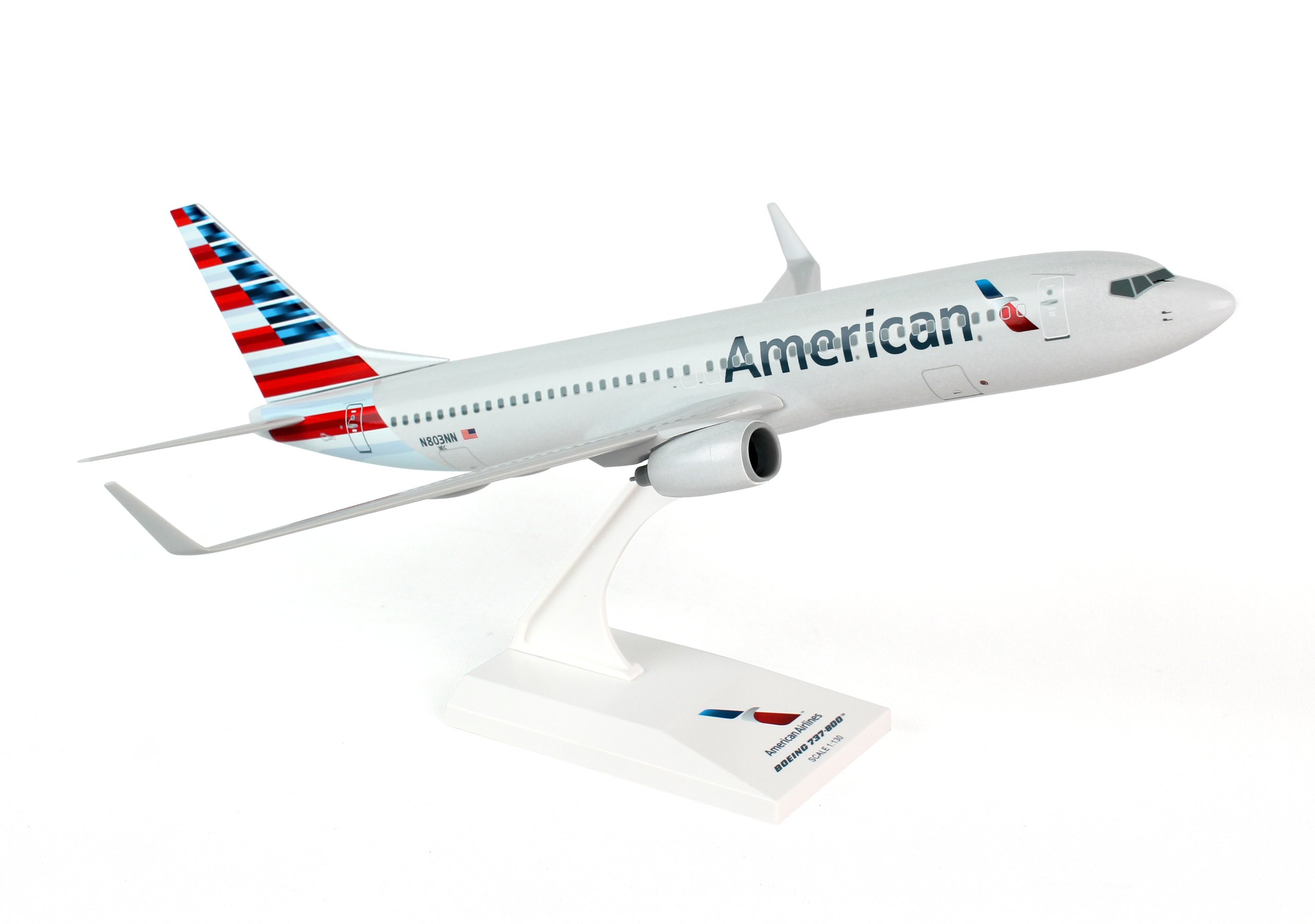 Daron Skymarks American 737-800 New Livery Model Kit (1/130 Scale) , White, unisex