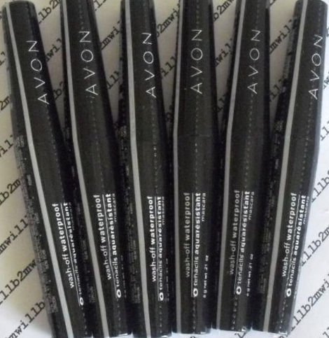 Lot of 6 Avon Wash-off Waterproof Mascara Black