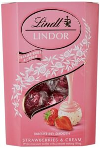 lindt lindor strawberries & cream 200g
