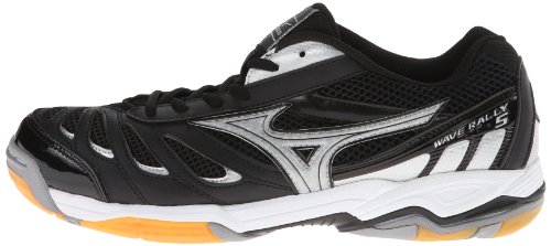 Mizuno Women's Wave Rally 5 Volley Ball Shoe,Black/Silver,6 M US