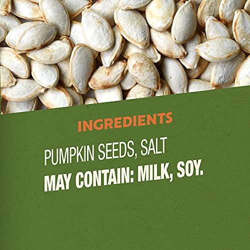 BIGS Simply Salted Homestyle Roast Pumpkin Seeds, Low Carb Lifestyle, 5-oz. Bag (Pack of 12)