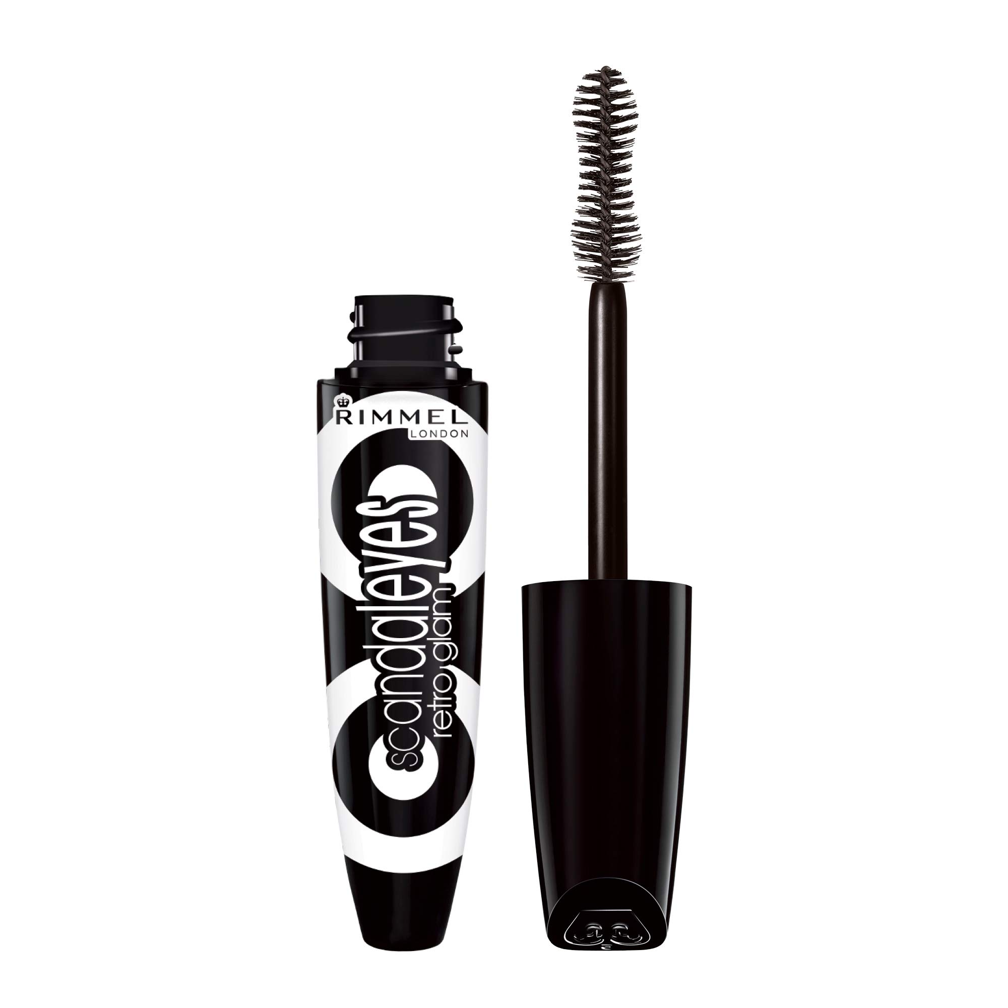 Rimmel London Scandaleyes Retro Glam Mascara, Volumizing, Plumps Lashes, No Clumps, 003, Grape Carded, 0.4oz