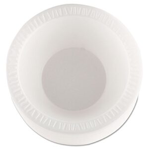 dart 12bwwcr 10-12 oz white unlaminated foam bowl (case of 1000)