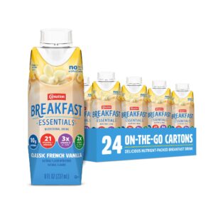 carnation breakfast essentials complete nutritional drink vanilla 8 oz bottle 24 ct