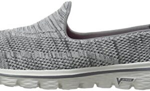 Skechers Performance Women's Go Walk 2 - Hypo Sneaker, Grey, 8 US