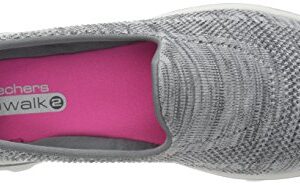 Skechers Performance Women's Go Walk 2 - Hypo Sneaker, Grey, 8 US