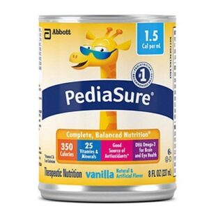 pediasure 1.5 cal vanilla 24/8 fluid ounce cans - 1 case of 24