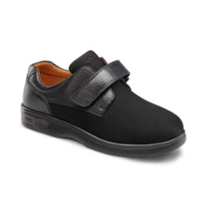 dr. comfort annie x diabetic therapeutic walking shoes women-double depth shoes with gel inserts, black 9.5 wide (c/d)