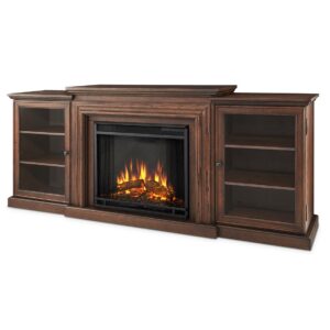 real flame 7740/e 7740e frederick entertainment center with electric fireplace, large, chestnut oak