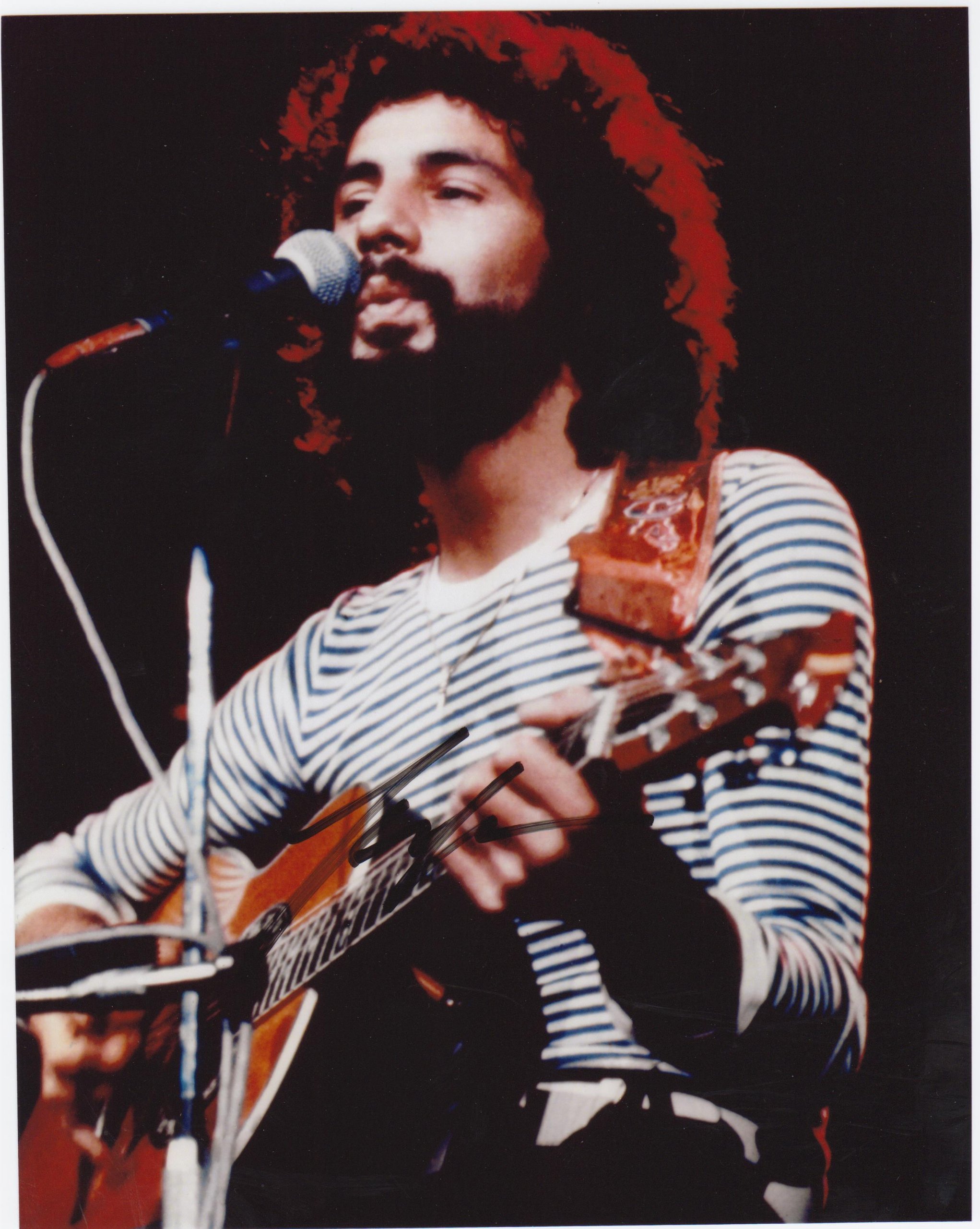 Kirkland Cat Stevens 8 X 10 Autograph Photo on Glossy Photo Paper