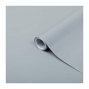 d-c-fix peel and stick contact paper grey matt plain look self-adhesive film waterproof & removable wallpaper decorative vinyl for kitchen, countertops, cabinets 26.5" x 78.7"