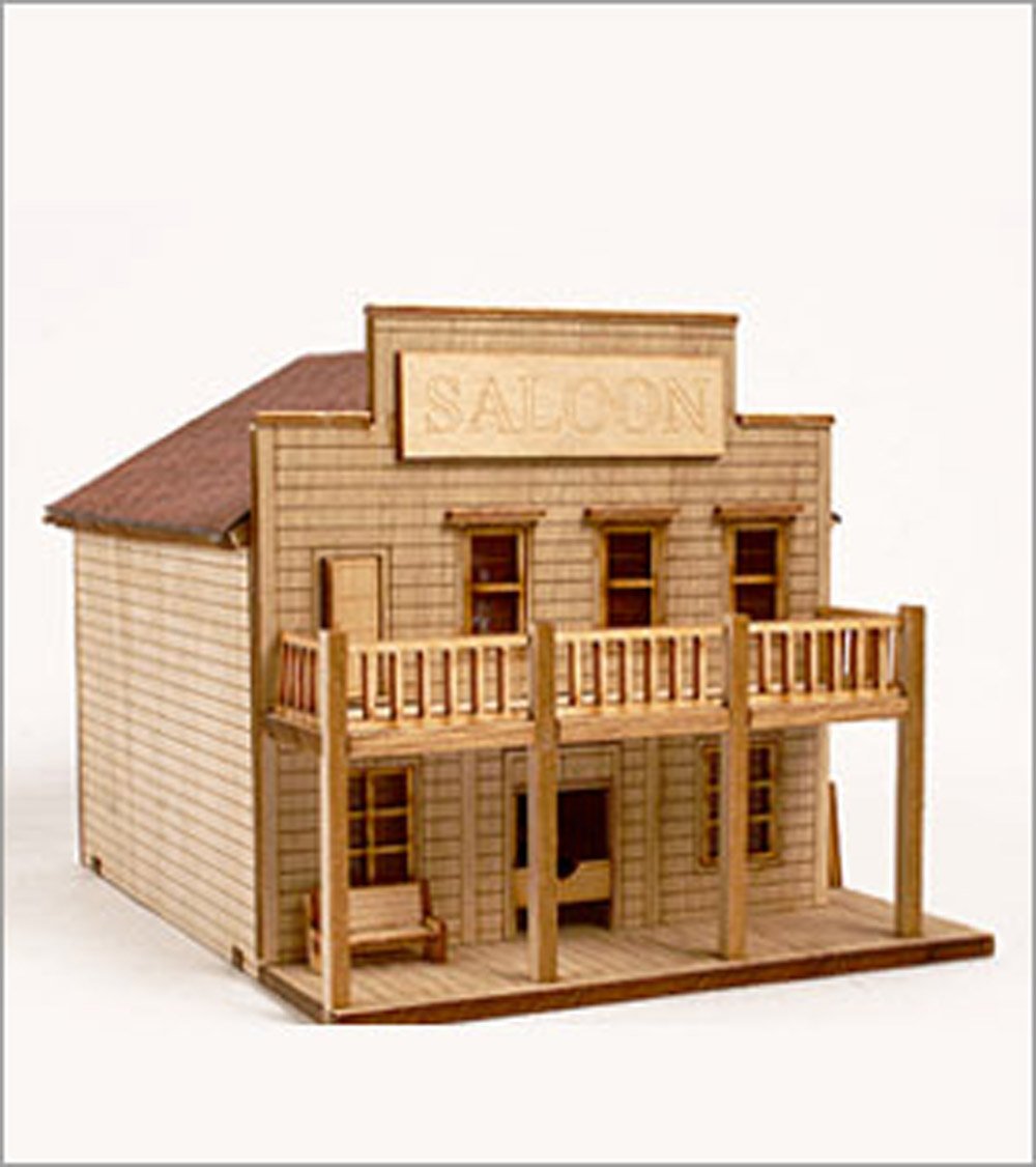 DESKTOP Wooden Model Kit Western Salong by Young Modeler