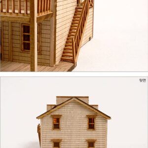 DESKTOP Wooden Model Kit Western Salong by Young Modeler