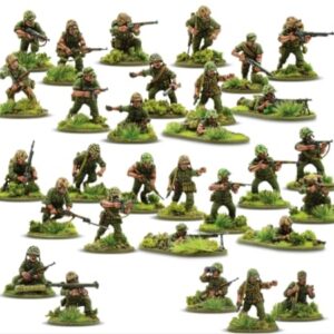 Blot Action US Marines Pacific Theater 1:56 WWII Military Wargaming Figures Plastic Model Kit