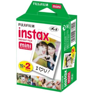 Essentials Bundle for Fujifilm Instax Mini 8, Mini 9, Mini 11, Mini 70 & Mini 90 Instant Film Camera with 40 Twin Color Prints + Case + Cleaning Kit