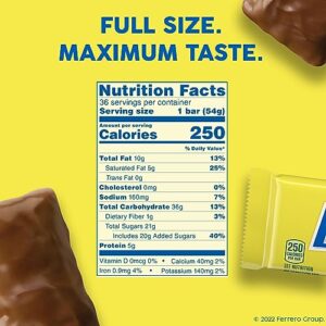 Butterfinger, Bulk 36 Pack, Chocolatey, Peanut-Buttery, Full Size Individually Wrapped Candy Bars, 1.9 oz Each