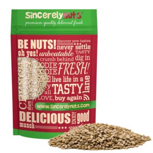 sincerely nuts sunflower seed kernels raw (no shell) (5lb bag) | delicious antioxidant rich snack | source of protein, fiber, essential vitamins & minerals | vegan and gluten free