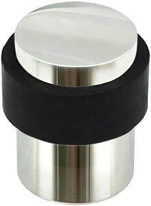 inox dsix02-32 cylindrical floor mount door stop, polished stainless steel
