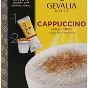 Gevalia Kaffe, 2-Step K-Cup & Froth Packets, (Cappuccino Espresso), 6 Count (Pack of 3)