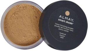 almay setting powder, face makeup, matte loose powder, hypoallergenic, cruelty free, 200 light medium, 1 oz