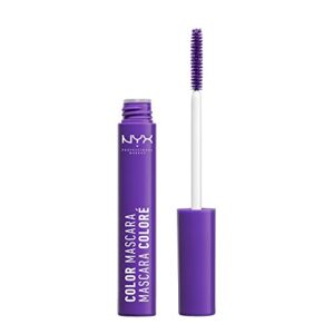nyx professional makeup color mascara, purple, 0.32 ounce