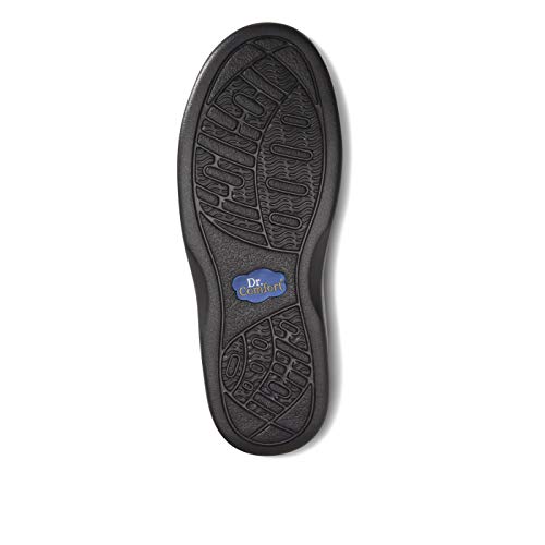 Dr. Comfort Patty Diabetic Shoes for Women-Therapeutic Shoes w/Gel Inserts & Removable Insoles, Black 8 Wide (C-D) Lace