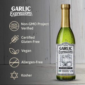 Garlic Expressions Vinaigrette Salad Dressing, Marinade (Pack of 3)