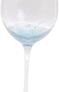 Abbott Collection Blue/Clear Fish Cut Goblet