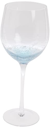 Abbott Collection Blue/Clear Fish Cut Goblet
