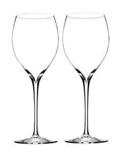 waterford elegance chardonnay wine glass, pair