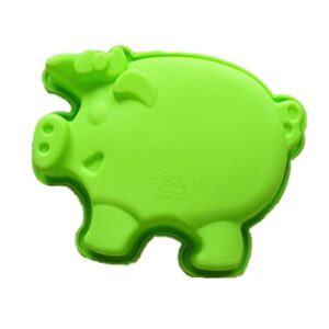 Allforhome Pig Frame Silicone Cake Baking Molds Cake Pan Muffin Cups Handmade Soap Moulds Biscuit Chocolate Making Mold Ice Cube Tray Cake Decorating DIY Molds