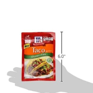 McCormick Gluten Free Taco Seasoning Mix, 1.25 oz (Pack of 12)