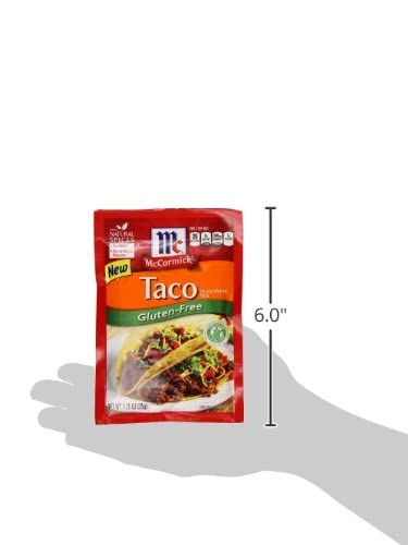 McCormick Gluten Free Taco Seasoning Mix, 1.25 oz (Pack of 12)