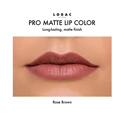LORAC PRO Matte Lip Color, Rose Brown