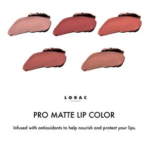 LORAC PRO Matte Lip Color, Rose Brown