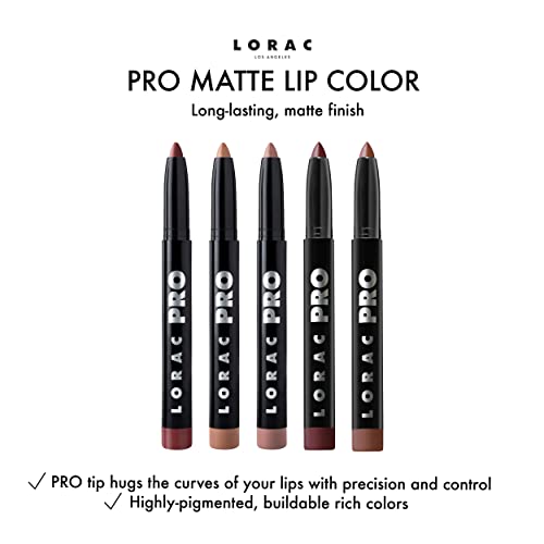 LORAC PRO Matte Lip Color, Rose Brown